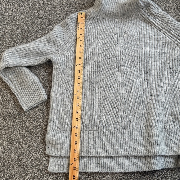 Madewell Gray Cowl Neck Cable S Sweater Oversized - Picture 8 of 8